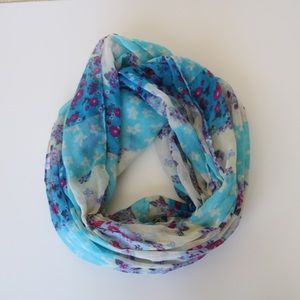 Floral infinity scarf